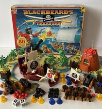 Vintage -  Blackbeard's Treasure Playset - Peter Pan Games - Pirate Board Game