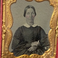 1860s 1/9 Plate Ambrotype
