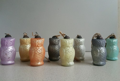 Ian snow glass owl christmas - snow,