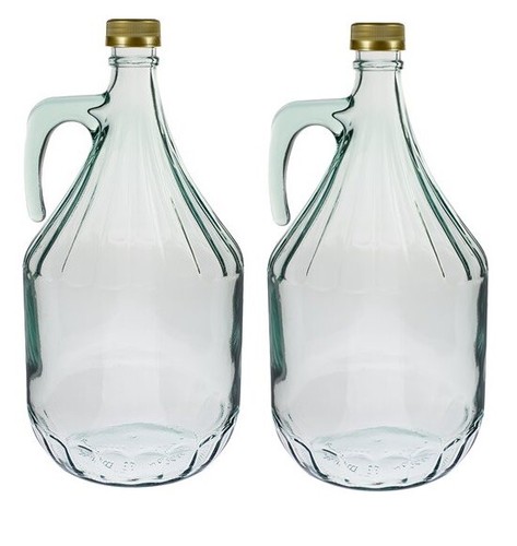 Glass demijohn with screw - demijohn, 3l