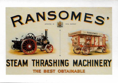 Ransomes steam thrashing - steam,