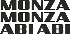 MONZA ABI Caravan Name Replacement Sticker Decal set x 4
