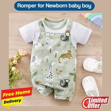 3 X Baby Boy Newborn Bodysuit