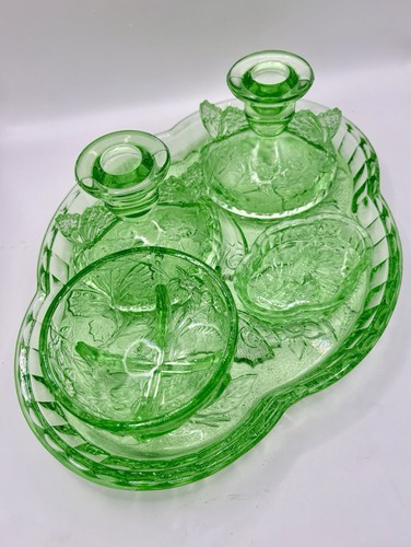 Vintage sowerby green glass - vintage,