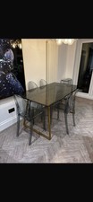 MADE Smoked Glass Haku Table