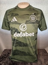CELTIC FC Men's Adidas 2024/25 Third Away Short Sleeve Football Shirt - Size M
