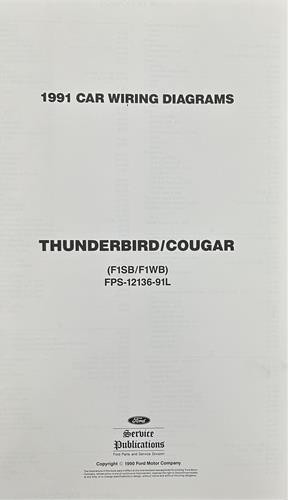 1991 thunderbird cougar - thunderbird,