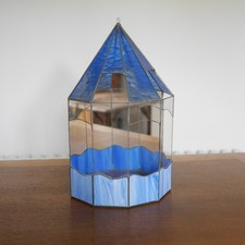 Vintage Terrarium Leaded Glass