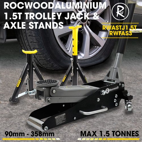 Aluminium trolley jack ton - 1.5,