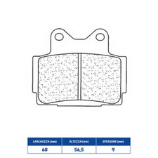 FRONT SINTERED BRAKE PADS for