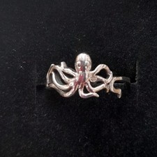 Brand New Sterling Silver Ring With An Octopus Design Size I (i). Steampunk