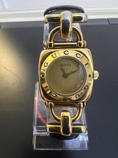 Gucci Watch Gold Tone Swiss