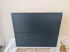 Navy Blue Bathroom Unit Wall