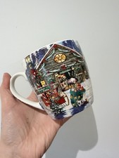 Christmas-themed ceramic mug