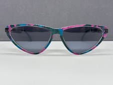 Silhouette Sunglasses Woman Red Pink Blue Green Black Oval Cat Eye 80S