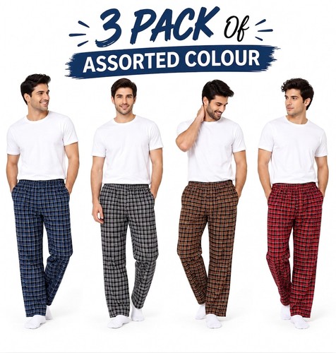 Pack mens pyjama trousers pj - pack,