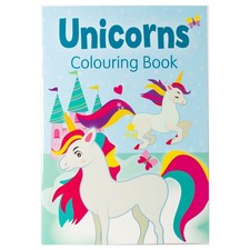Unicorns Colouring Book Blue -