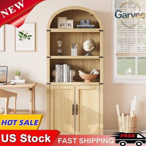 Arched bookcase tall - bookcase, 71"