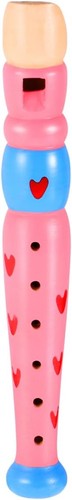 Wooden flute toy holes - wooden,