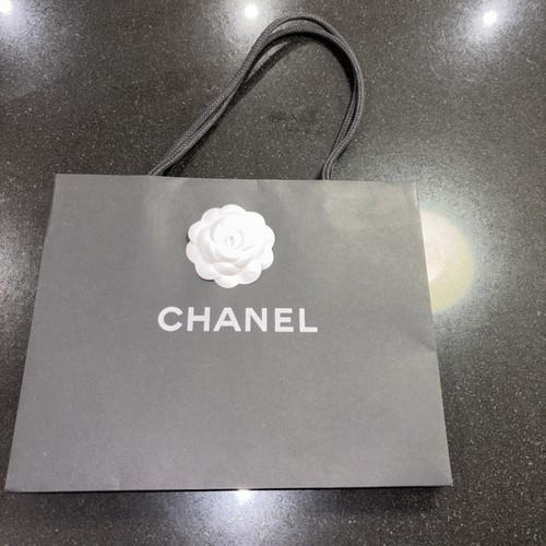 Chanel black paper gift bag - chanel,