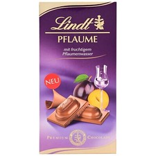 LINDT | PLUM LIQUEUR MILK CHOCOLATE BAR | 100g | IMPORTED