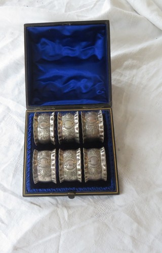 Victorian napkin rings set - napkin, of