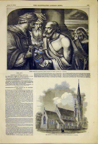 Original old antique - old, print
