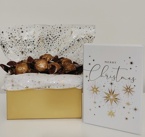 Gold gift box coffee - gold,