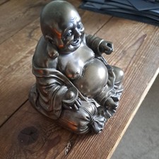 Bhudda -Lucky  Cold Cast Bronze Resin . Nearly 5" .  Give it a good rub daily 
