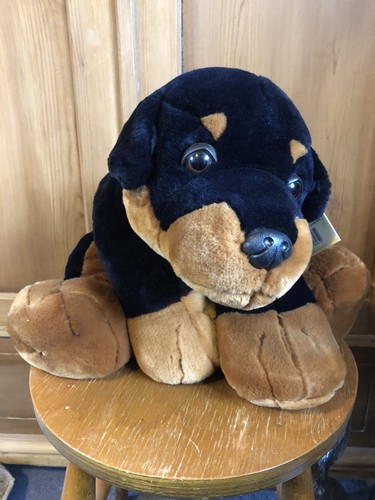 Keel toys rotweiler - rotweiler, black