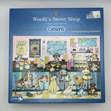 Gibsons 1000 Piece Jigsaw Puzzle Woofits Sweet Shop Complete