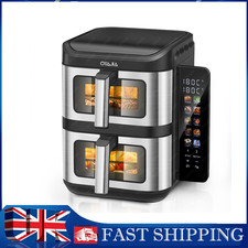 11L Air Fryer Dual Zone Digital Oven Cooker Oil Free Low Fat 10-in-1 Oven 2800W