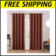Autumn Elegance: Extra Wide Blackout Curtains for Sliding Glass Doors - 2 Panels