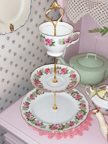 Vintage three tier - tier, colclough