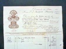 Düren 1885, invoice used Schmitz Paper Mill