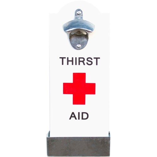 Wall mounted bottle - bottle, opener
