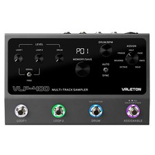 Valeton Guitar Loop Station Looper Pedal 100-Stereo Drum Machine Effects Knobs 
