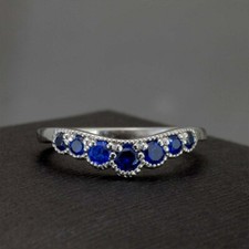 1Ct Diamond Blue Sapphire