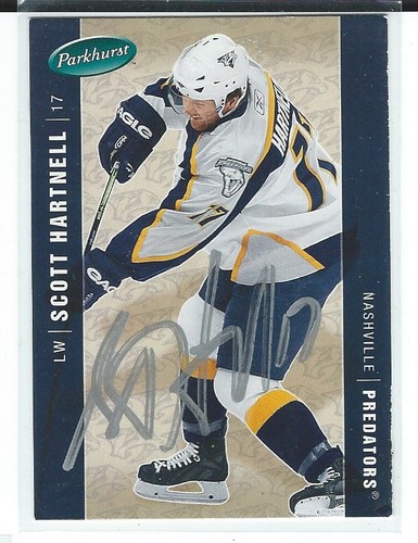 Scott hartnell signed 2005 - scott,