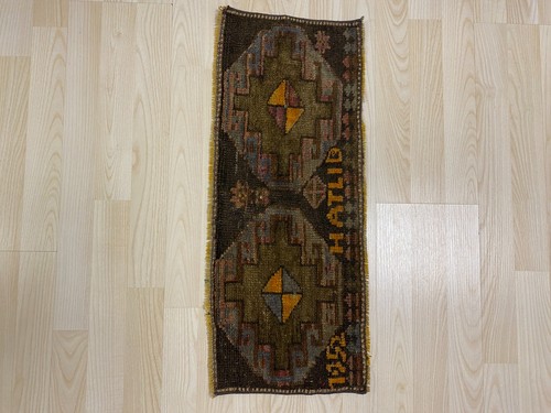 Antique turkish rug 9x2 ft - antique,