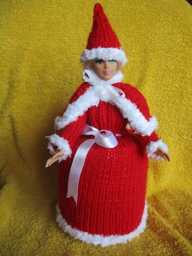 Hand knitted blonde miss - knitted,