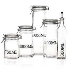 Large Glass Storage Jar With