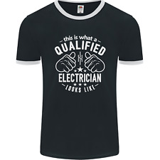 This Is What a Qualified Electrician Looks Like Mens Ringer T-Shirt FotL
