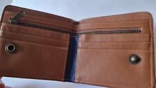 WALLET MAN WOMAN RIVER ISLAND LEATHER BLUE BROWN
