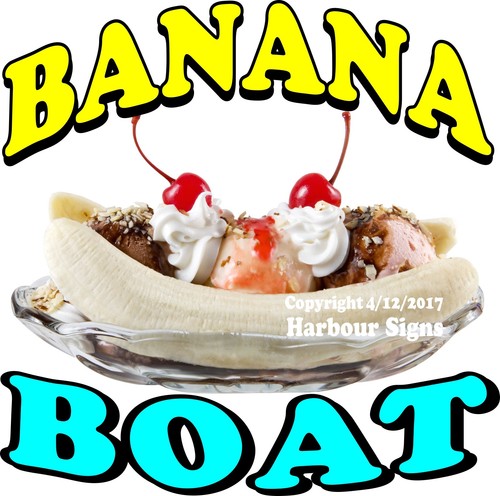 Banana boat decal - (choose, your
