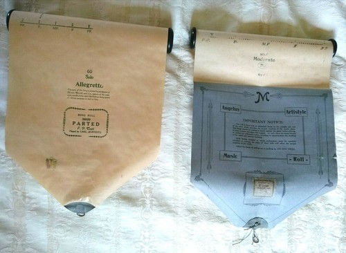 Antique pianola piano music - pianola,