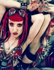 Custom Made Red & Black Dread