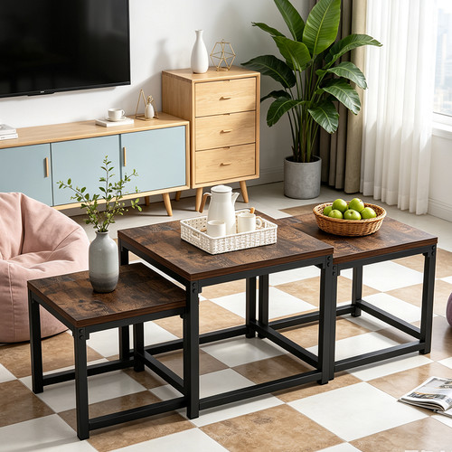 Set wooden nesting - of,
