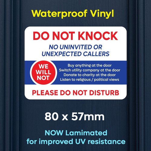 Stop cold callers sticker - callers, do