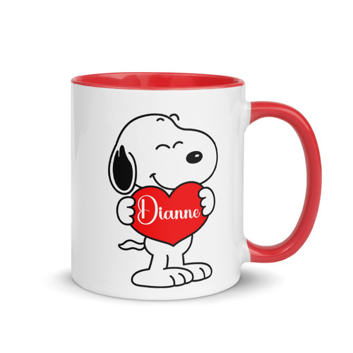 Personalised snoopy love oz - personalised,